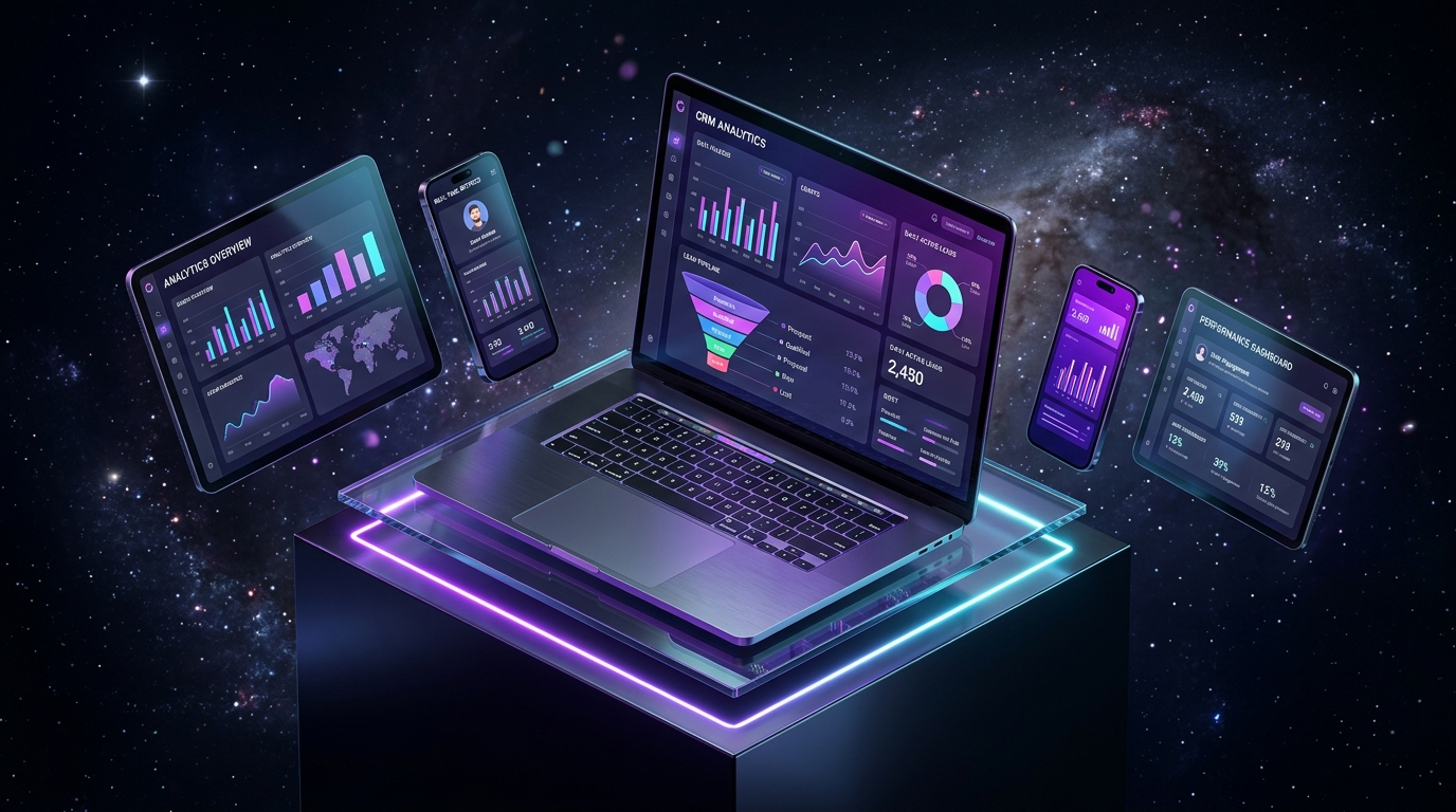 ATECH CRM System Analytics Laptop